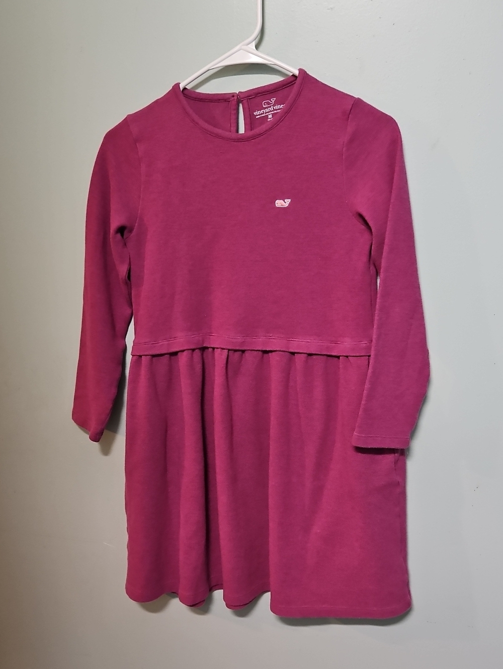 Vineyard Vines Girls' Raspberry Long-Sleeve Knit Dress